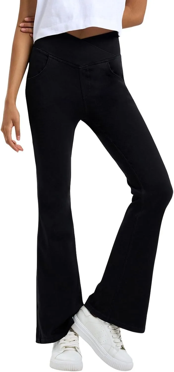 

Джинсы Flare для женщин с высокой посадкой и эффектом контроля живота