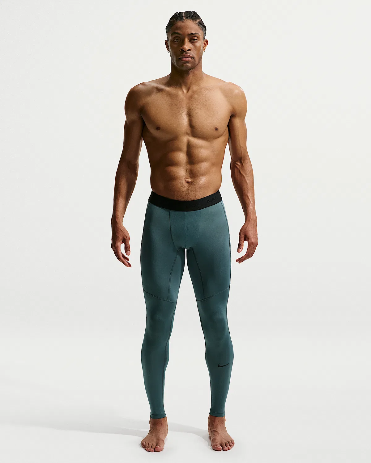 Мужские фитнес-лосины Nike Pro Dri-FIT, Mineral Slate/Black