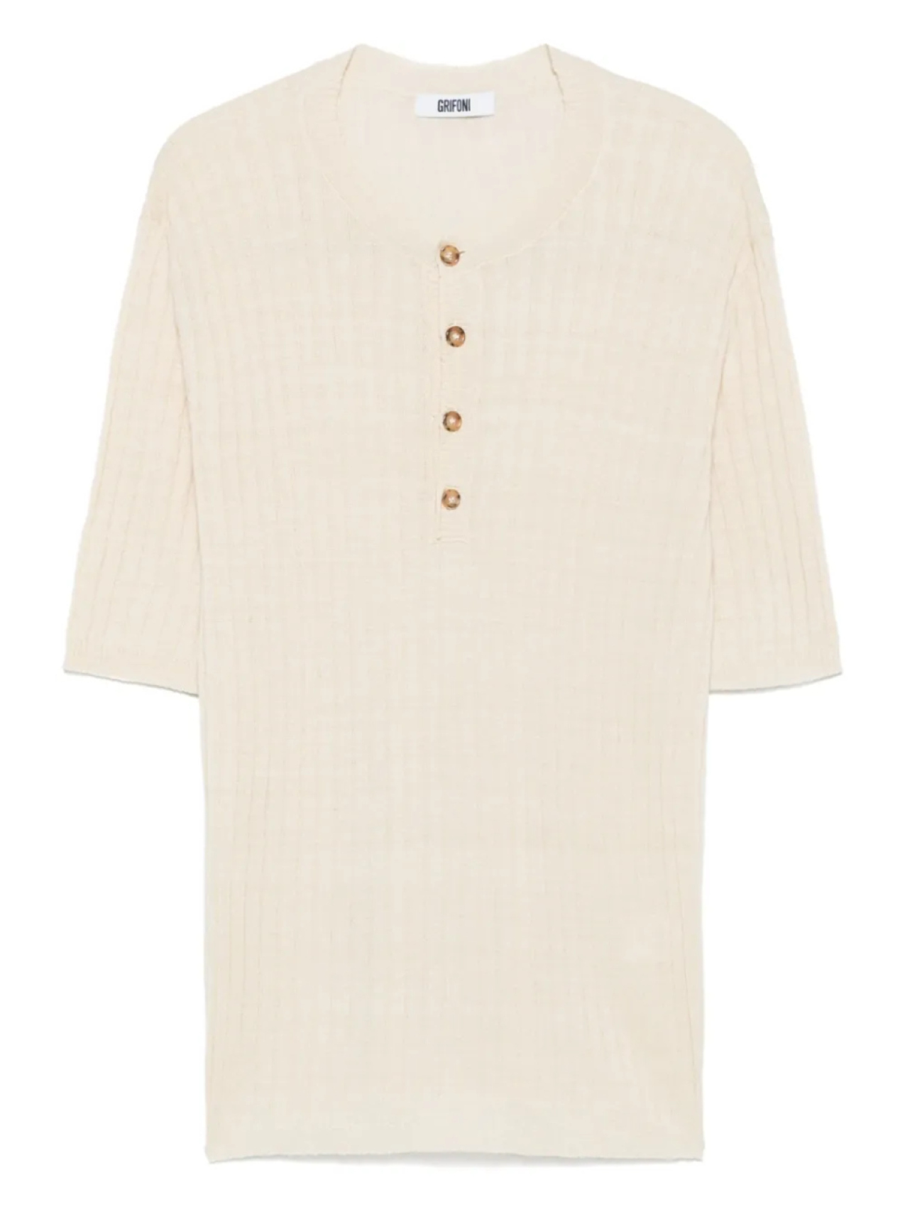 

Grifoni knitted Henley Футболка, нейтральный