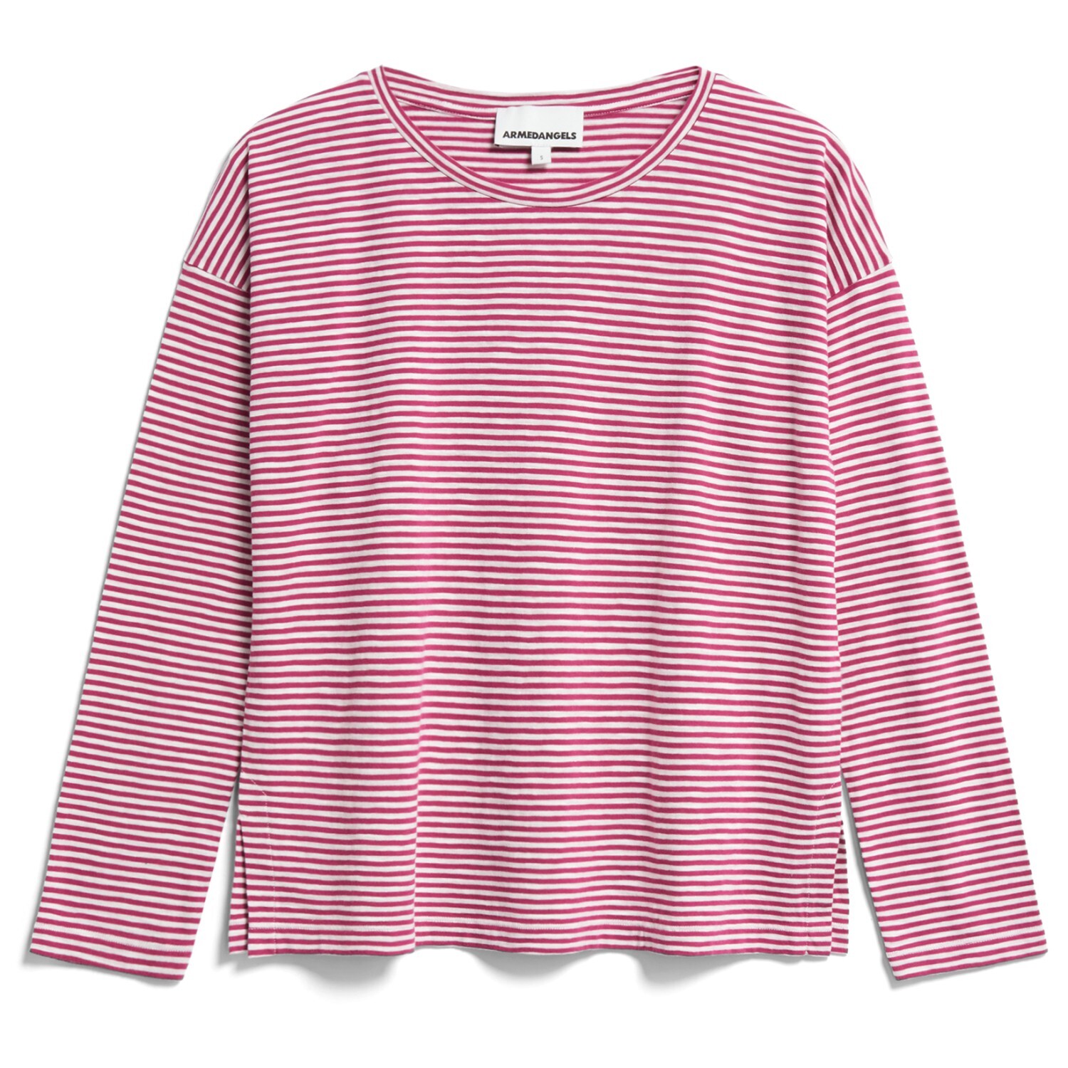 

Лонгслив Armedangels Xianaa Lovely Stripes, цвет Crushed Berry/Oatmilk