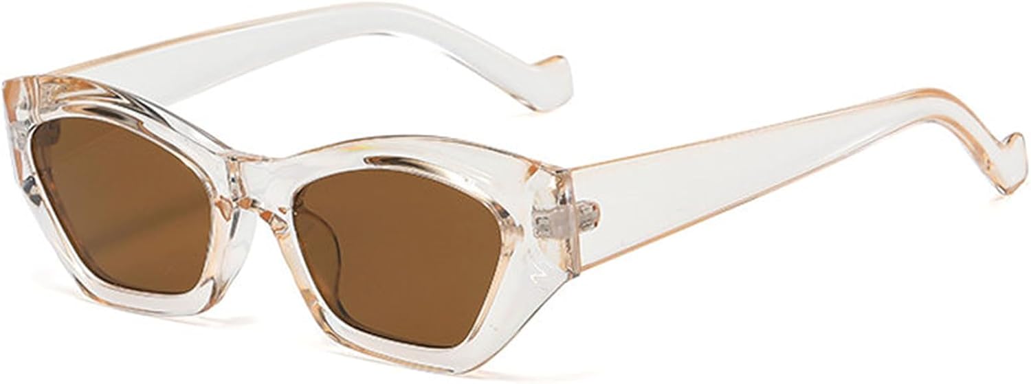 

Willochra Модные солнцезащитные очки неправильной формы «кошачий глаз» для женщин, защита от ультрафиолета UV400, ретро-черные, для мужчин, трендовые панк-очки с градиентным переходом цвета, C6