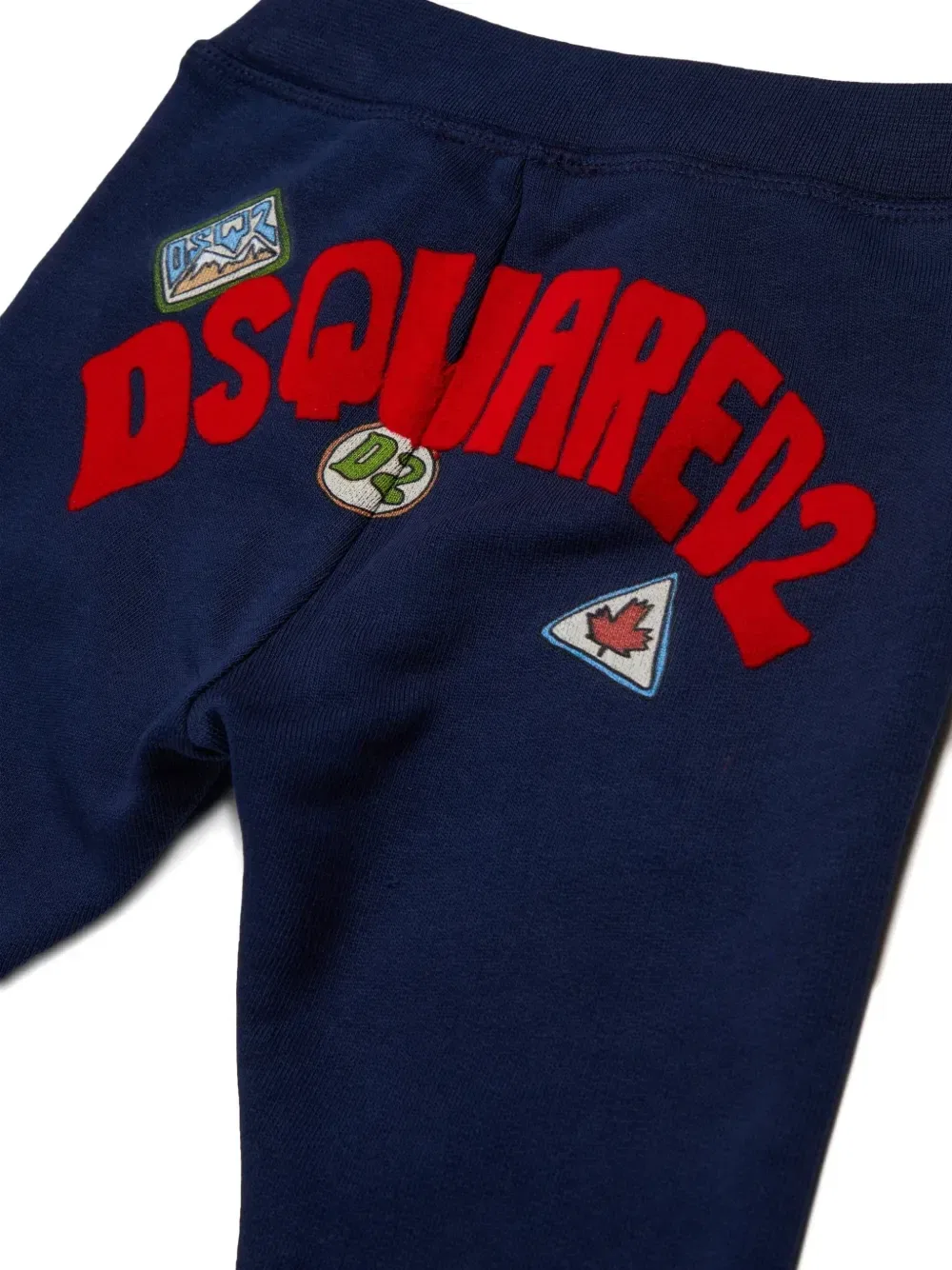 Спортивные брюки с нашивкой-логотипом DSQUARED2 KIDS, синий — фото 4