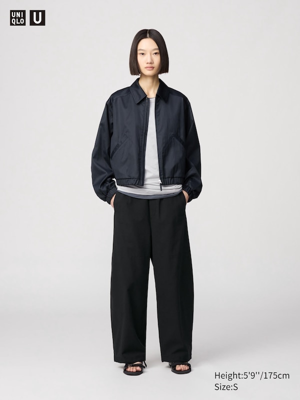 

Легкие закругленные брюки Uniqlo, черный