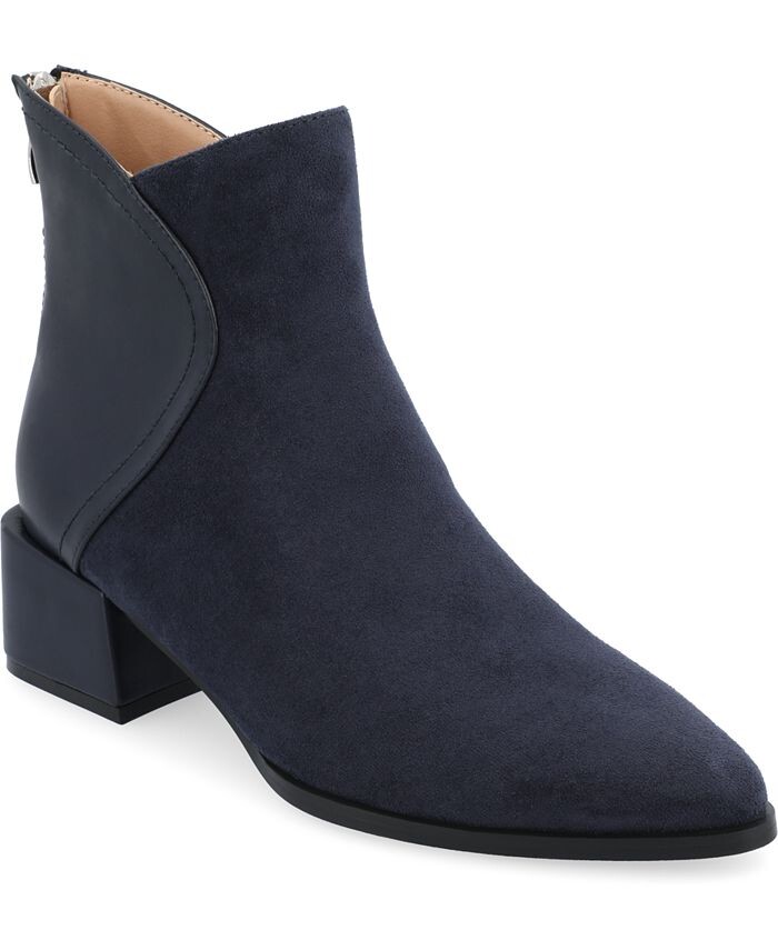 

Женские двухцветные ботильоны из пенопласта Consuello Tru Comfort с острым носком Journee Collection, синий