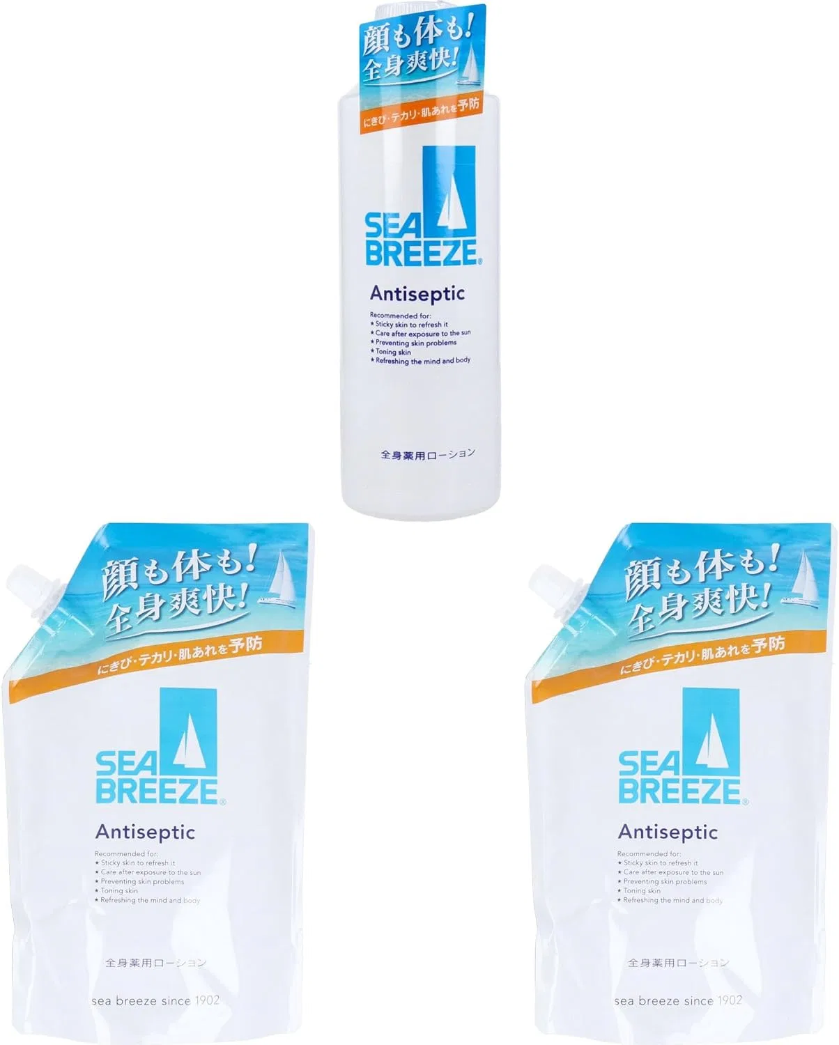 Лосьон для тела Antiseptic f Medicated Full Body Lotion + Refill, 3 предмета, 230 мл + 700 мл