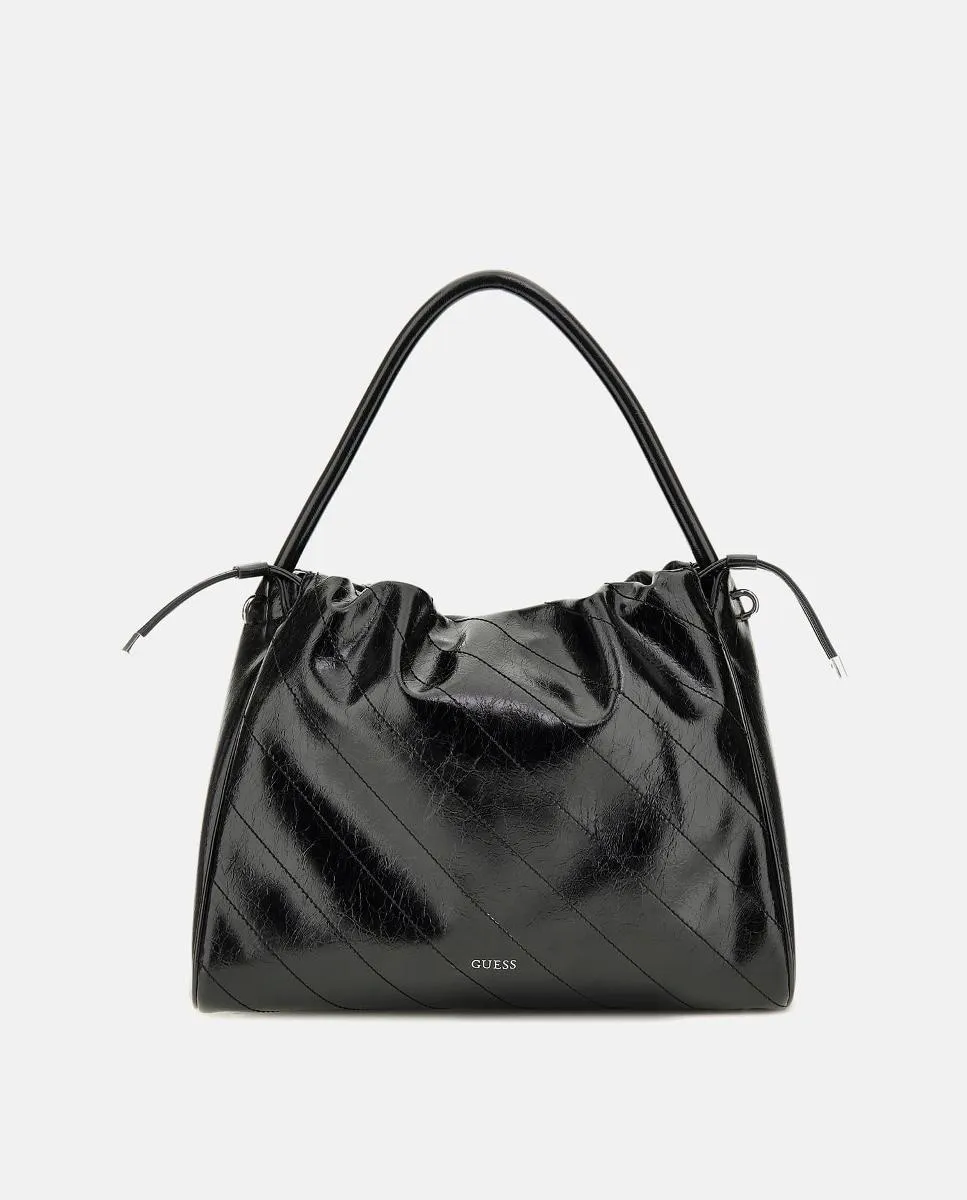 

Сумка-тоут на плечо с магнитной застёжкой Guess, черный