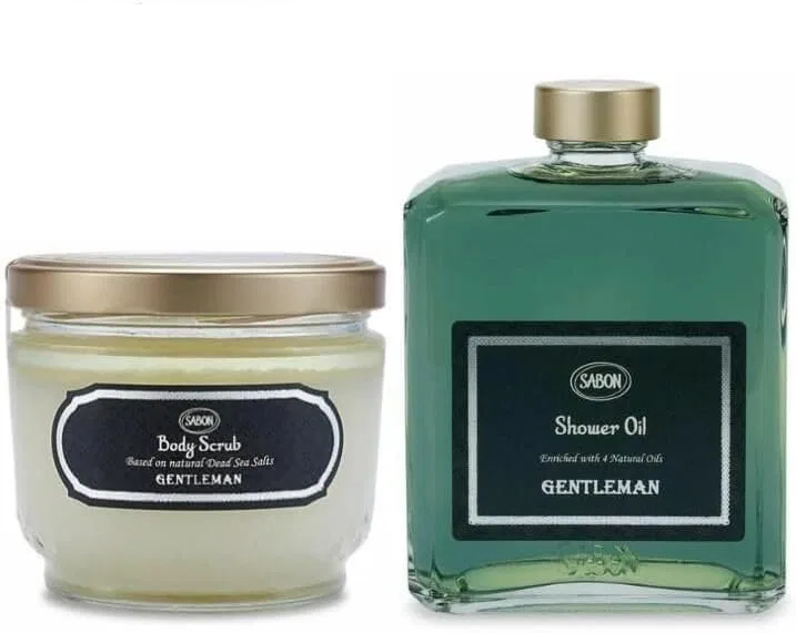 Скраб для тела + Масло для душа Gentleman Plant Oil Rich Foam Whiskey Bottle Refreshing Vegan Formula 2025