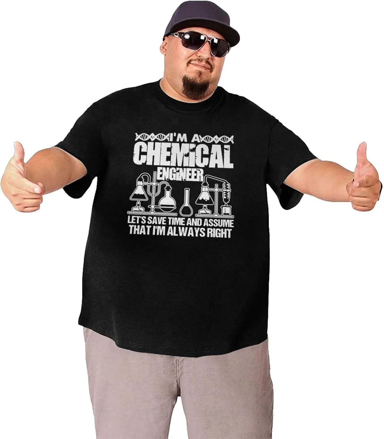 Футболка мужская Chemical Engineer летняя с коротким рукавом Large — фото 3