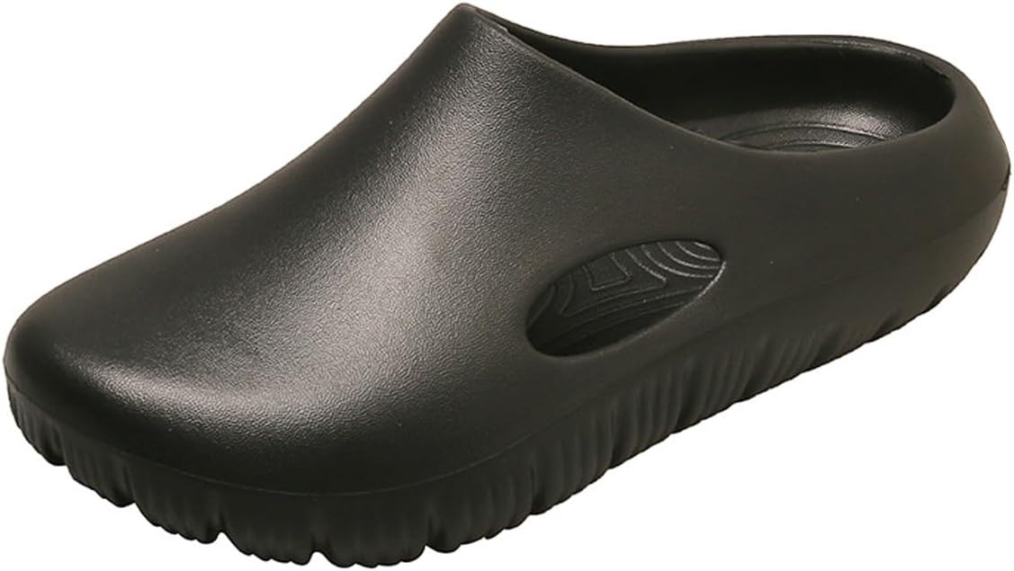 

Садовые сабо для женщин и мужчин, ортопедические сандалии с поддержкой свода стопы для медсестер, удобные водонепроницаемые туфли на низком ходу, сабо для шеф-поваров, пляжные тапочки унисекс с закрытым носком Glmdkai, черный