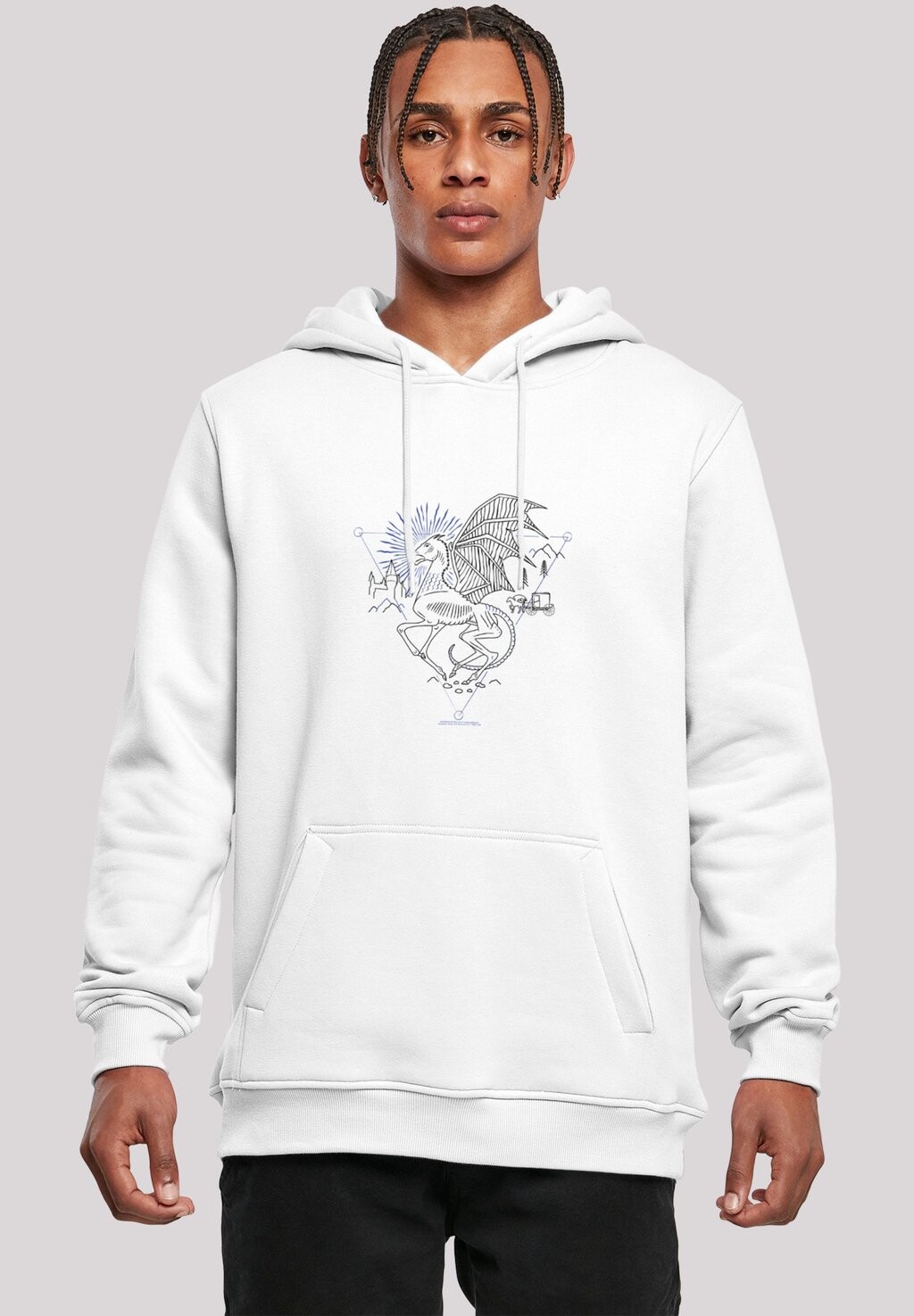 

Толстовка с капюшоном HARRY POTTER THESTRAL LINE F4NT4STIC, белый