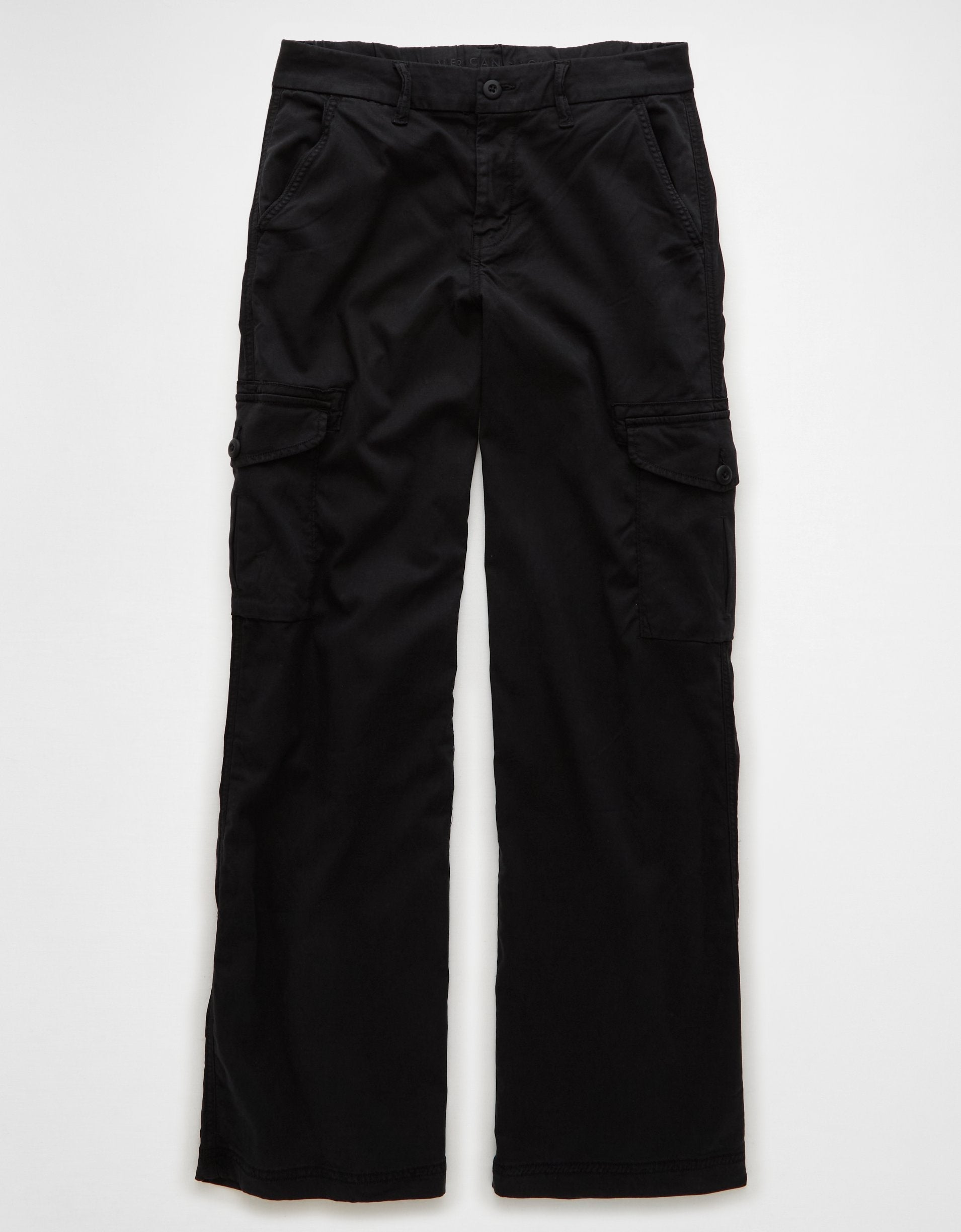 

Брюки-карго AE Dreamy Drape American Eagle Outfitters, черный