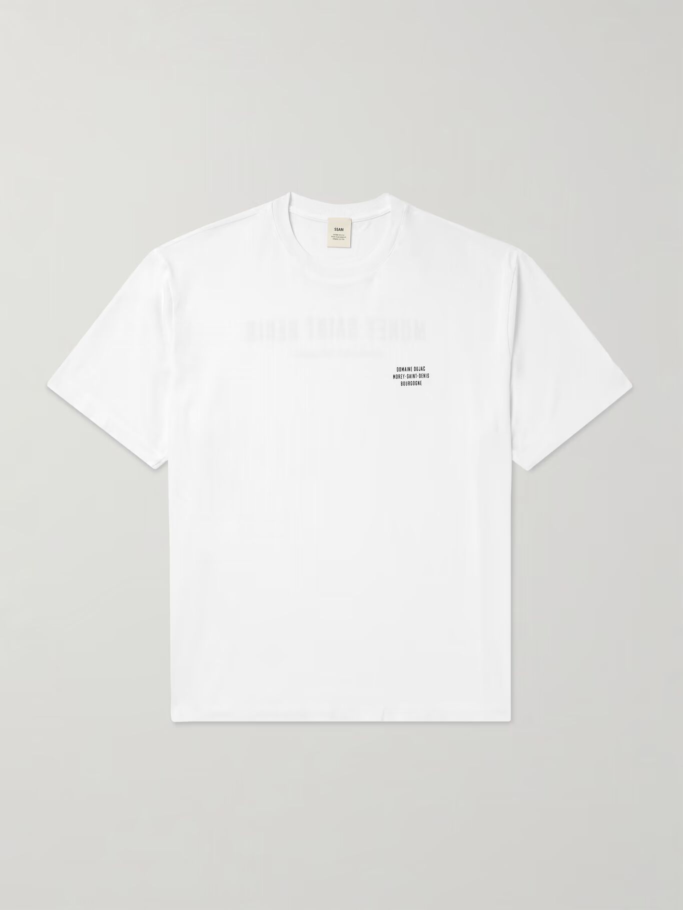 

Футболка Domaine Dujac Andy Printed из органического хлопкового джерси SSAM, белый