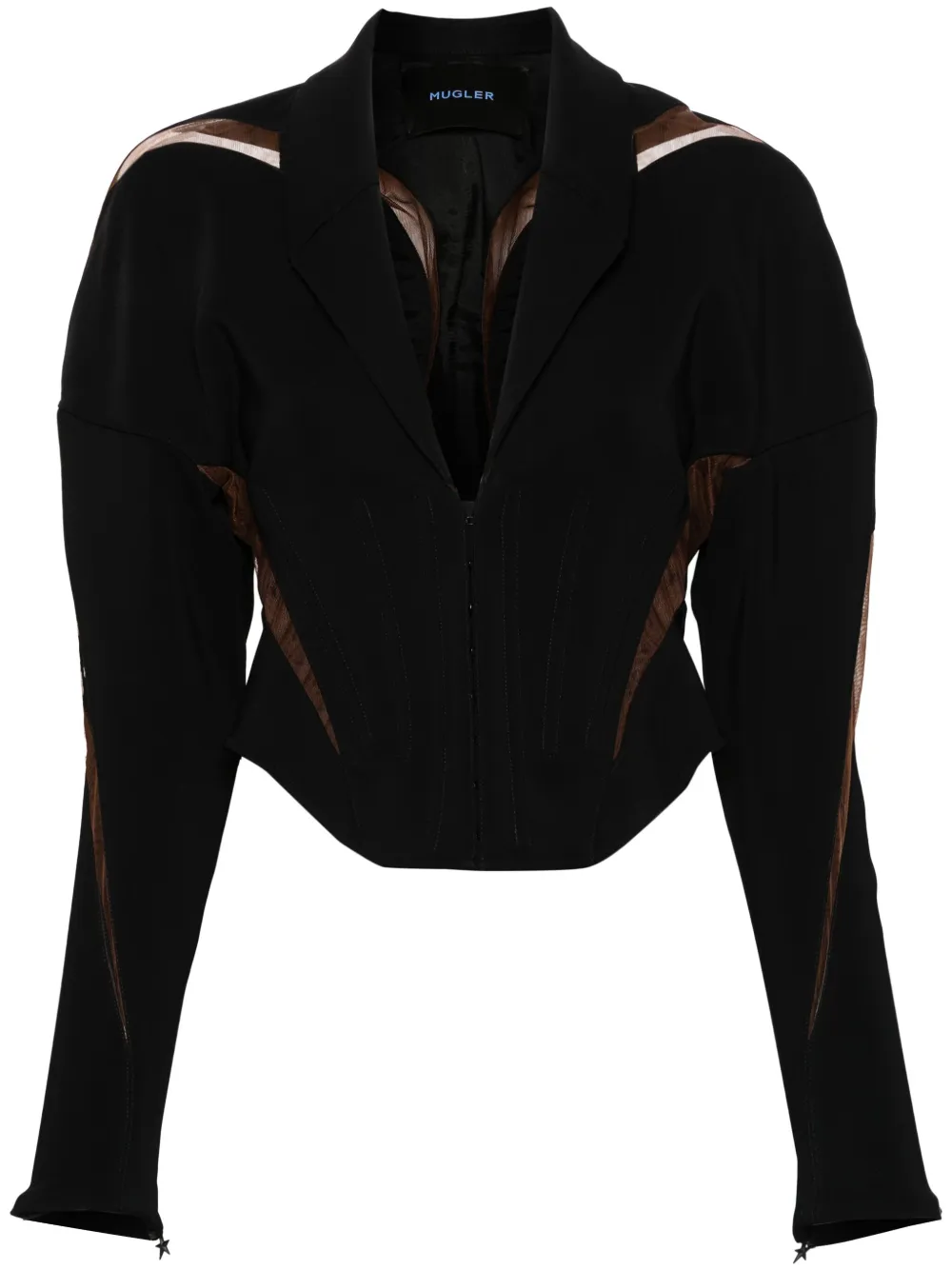 

Жакет Spiral Illusion Mugler, черный