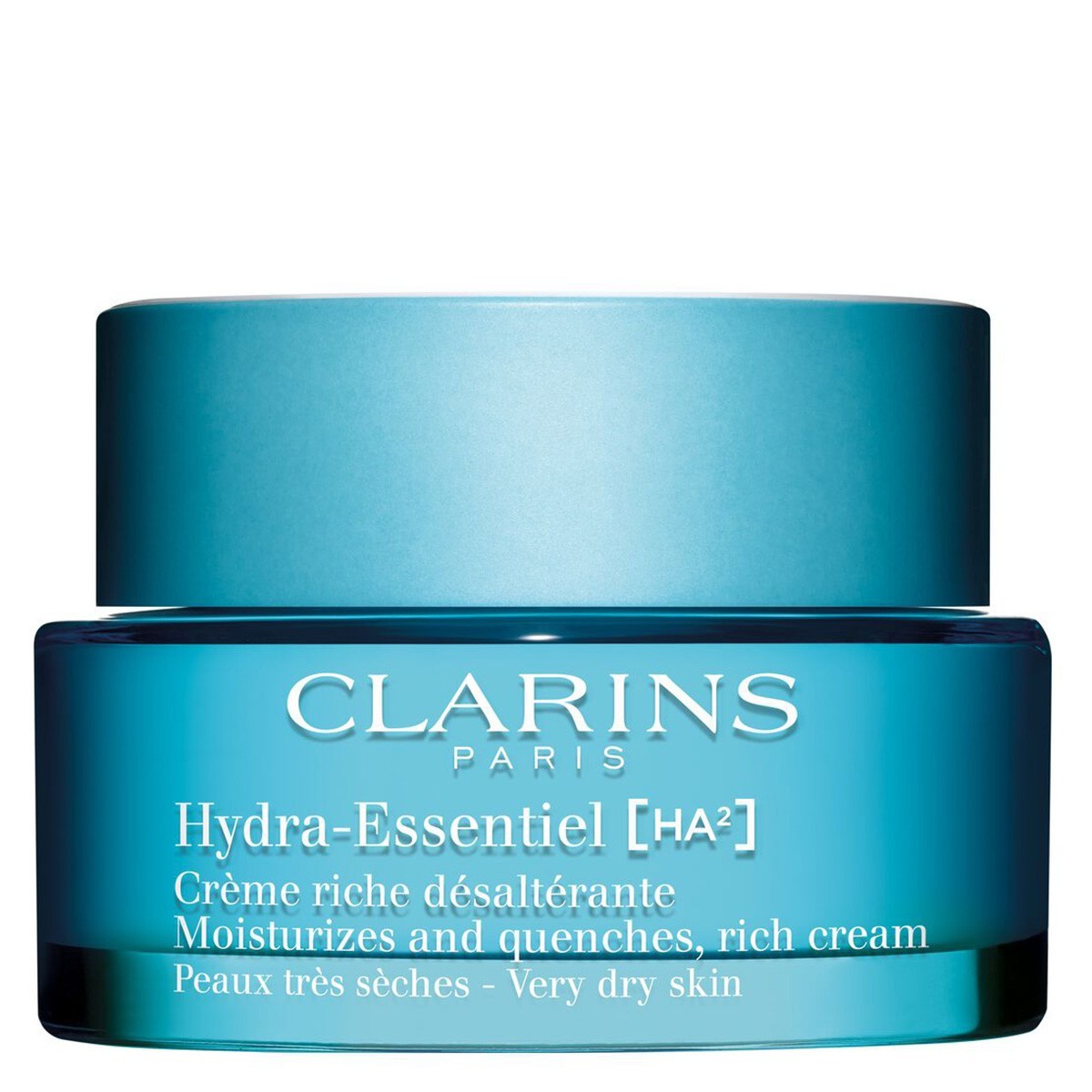 

Крем для лица hydra-essentiel ha² hydra-essentiel crème riche désaltérante peaux très sèches Clarins, объем 50 мл