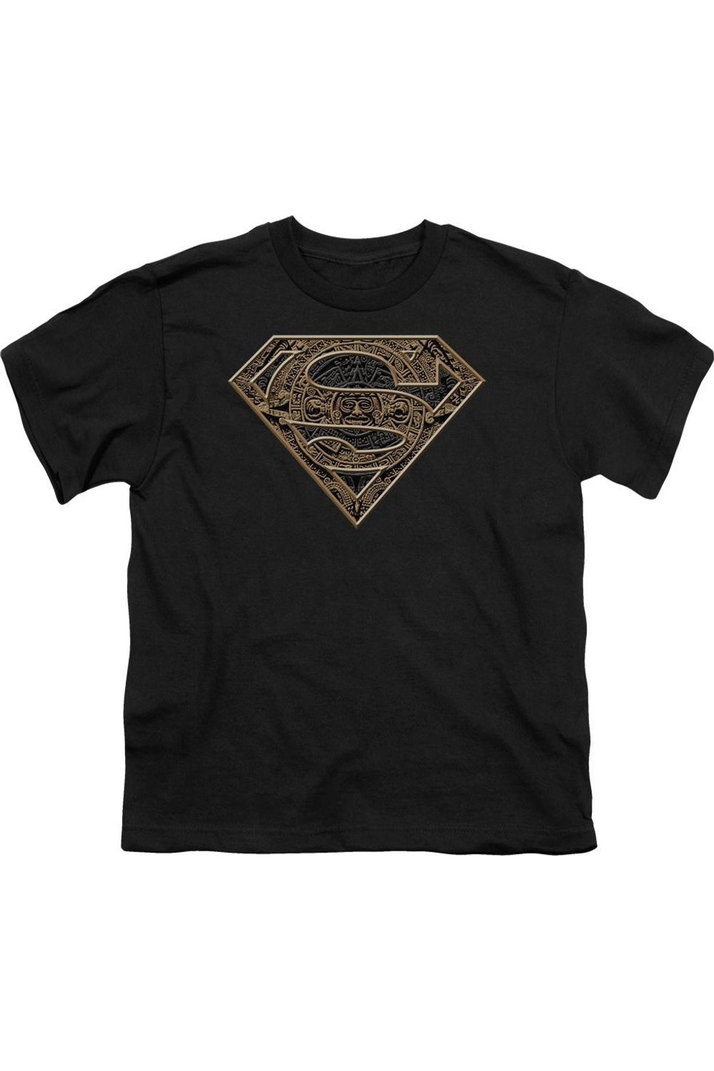 

Футболка с коротким рукавом для детей "Superman Aztec Shield" Gildan, черный