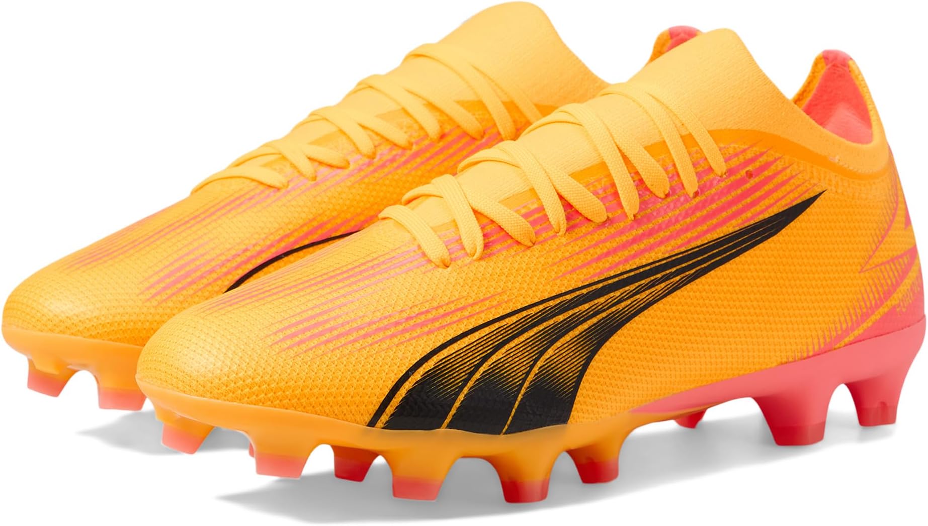 

Кроссовки PUMA Ultra Match Firm Ground/Artificial Ground, цвет Sun Stream/Puma Black/Sunset Glow