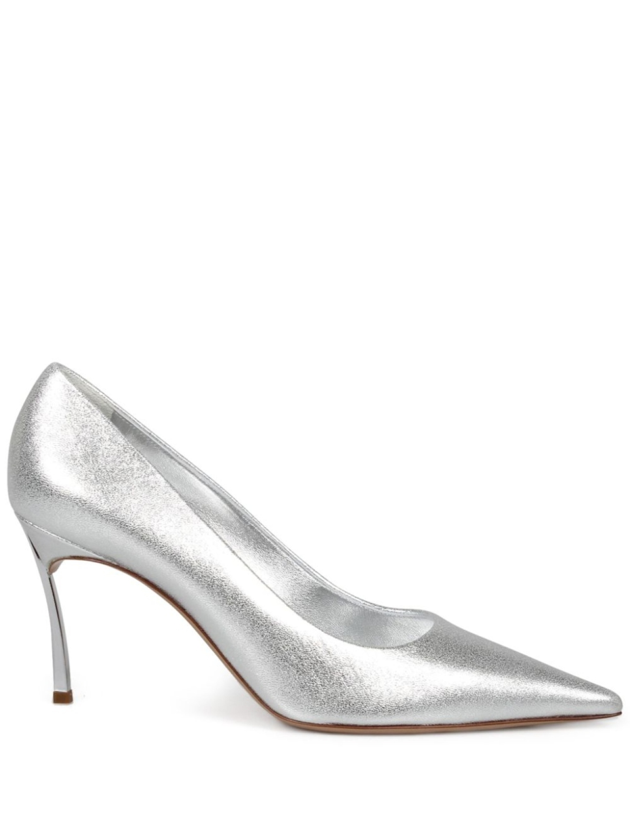 Туфли Casadei 100 мм Superblade, серебряный