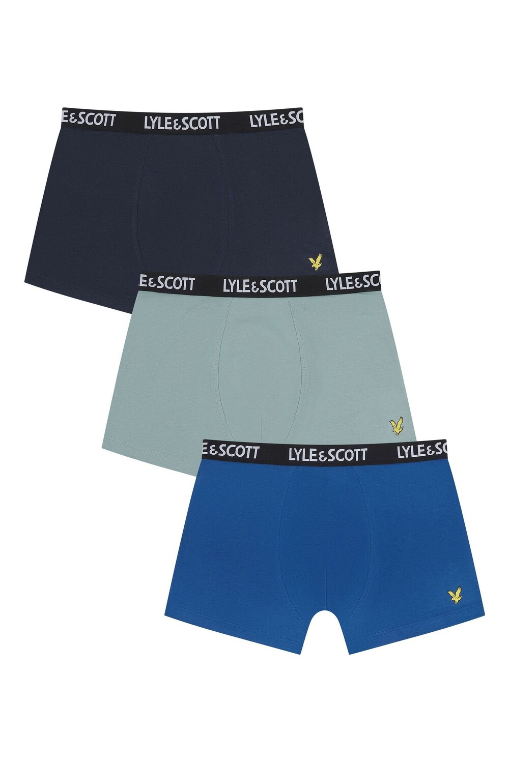

Трусы Markus, 3 шт в упаковке Lyle & Scott, синий/зеленый/темно-серый