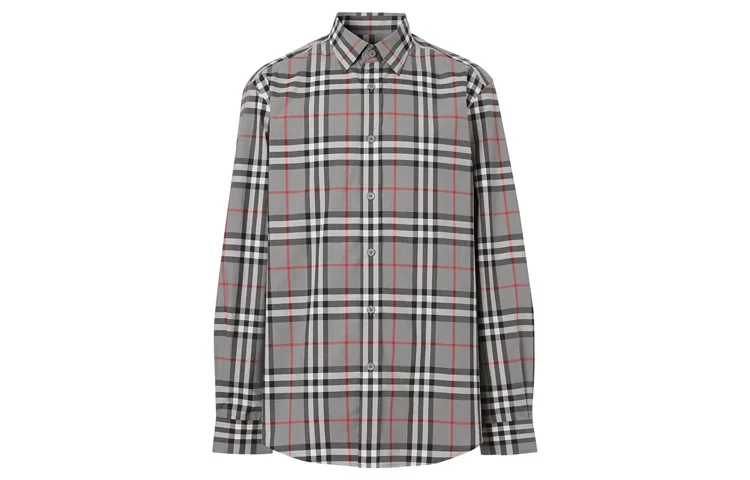 Рубашка мужская Burberry Storm Heather серый — фото 3