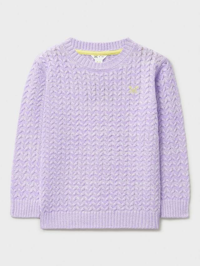 

Детский фактурный джемпер Crew Clothing, Lilac
