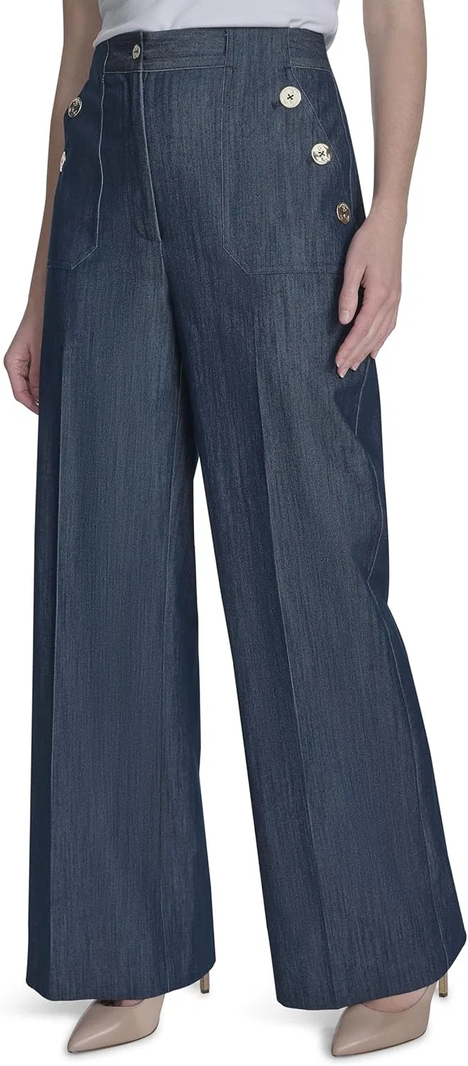 Брюки широкие Tommy Hilfiger, Navy — фото 3