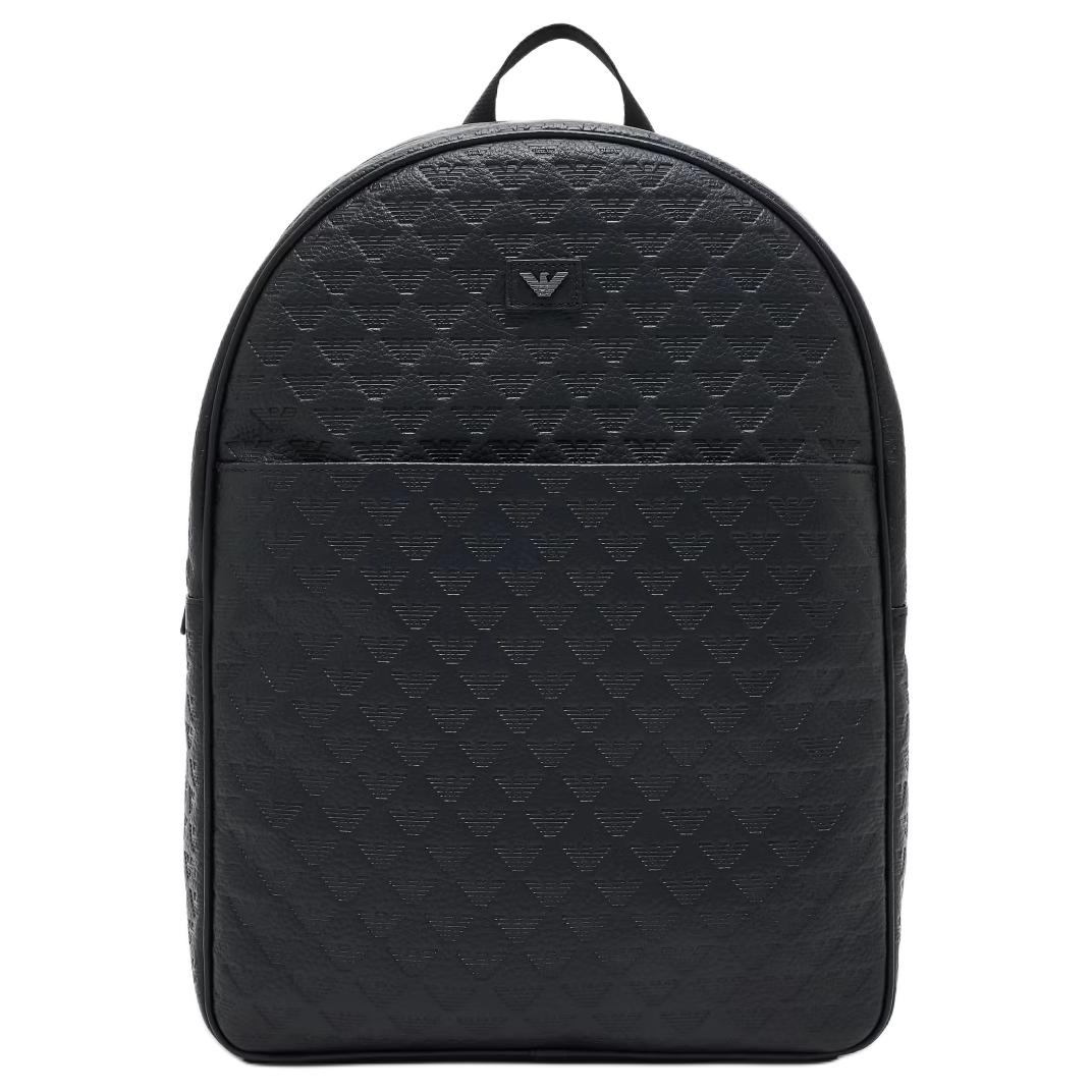 

EMPORIO ARMANI Кожаный рюкзак мужской черный