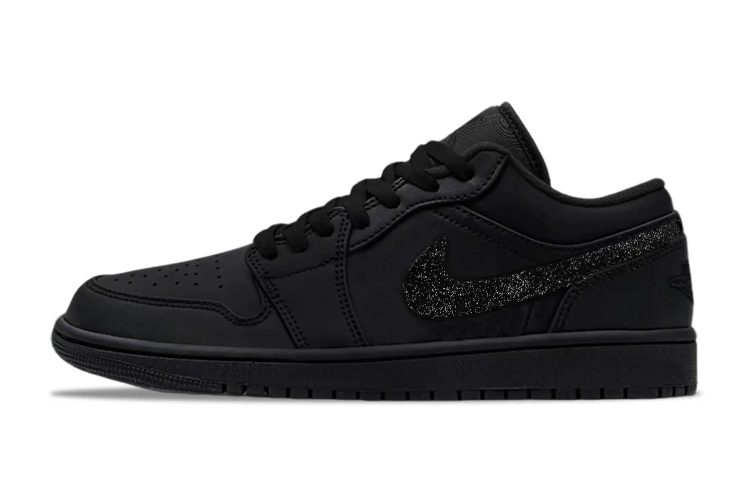 

Jordan Мужские низкие винтажные баскетбольные кроссовки Air 1 с кожаной амортизацией, износостойкие, черный