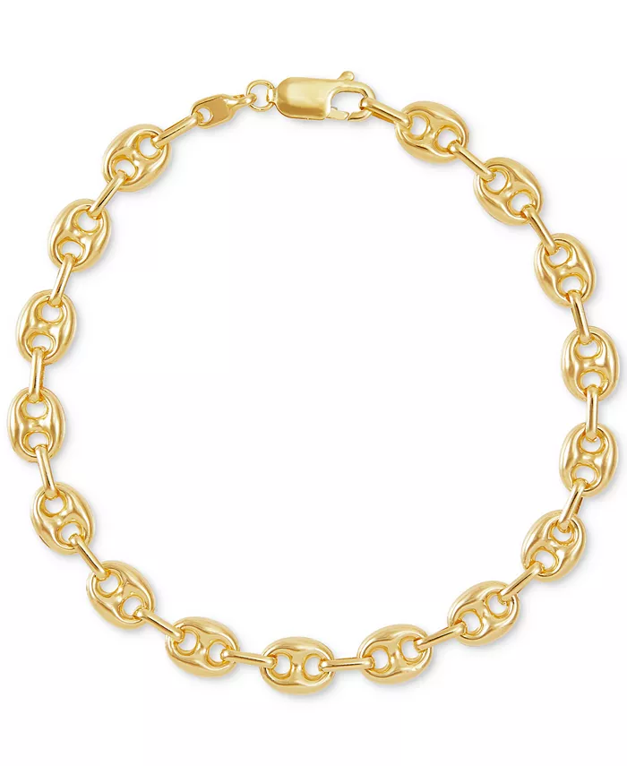 

Легкий браслет-цепочка Mariner Link из 10-каратного золота Italian Gold