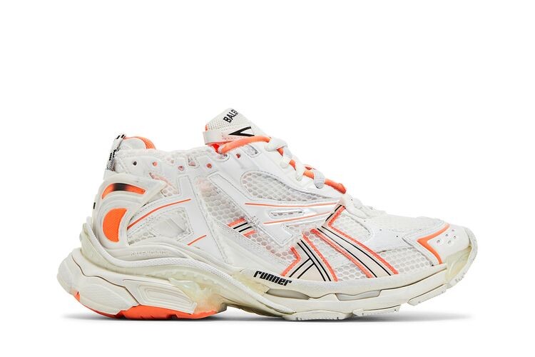 

Кроссовки Balenciaga Runner Sneaker Eggshell Neon Orange, белый