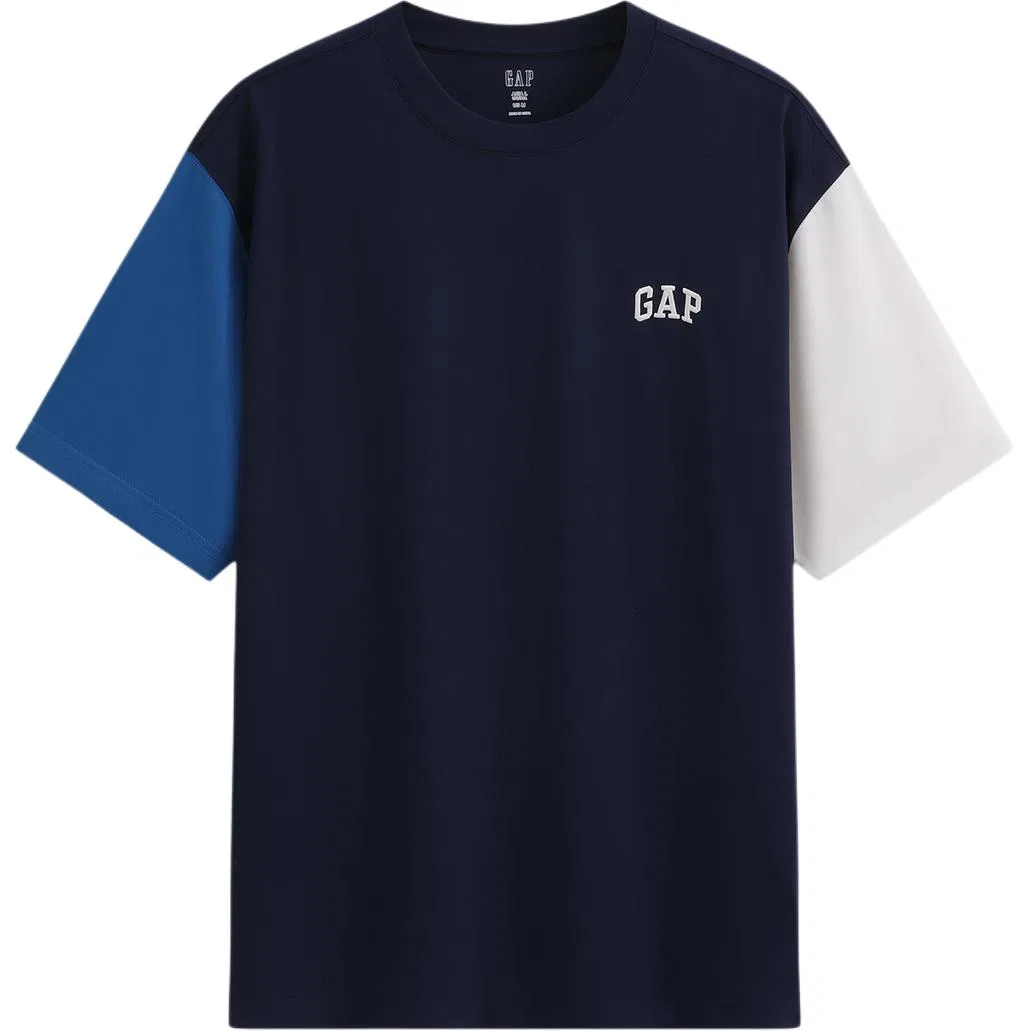 Футболка с круглым вырезом GAP Marine Blue