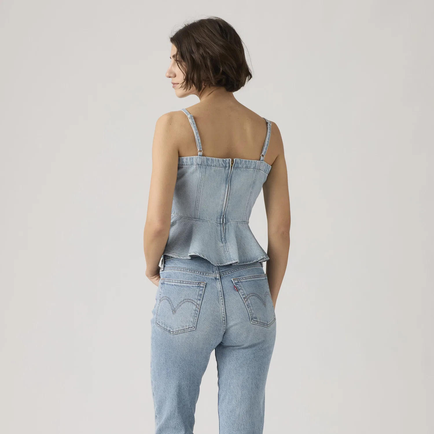 Легкий топ Anderson Flunce Levi's, Light Wash — фото 4
