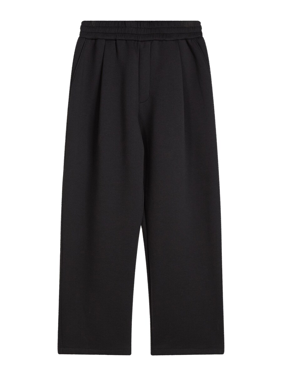 

Свободные брюки со складками спереди Bershka, Black