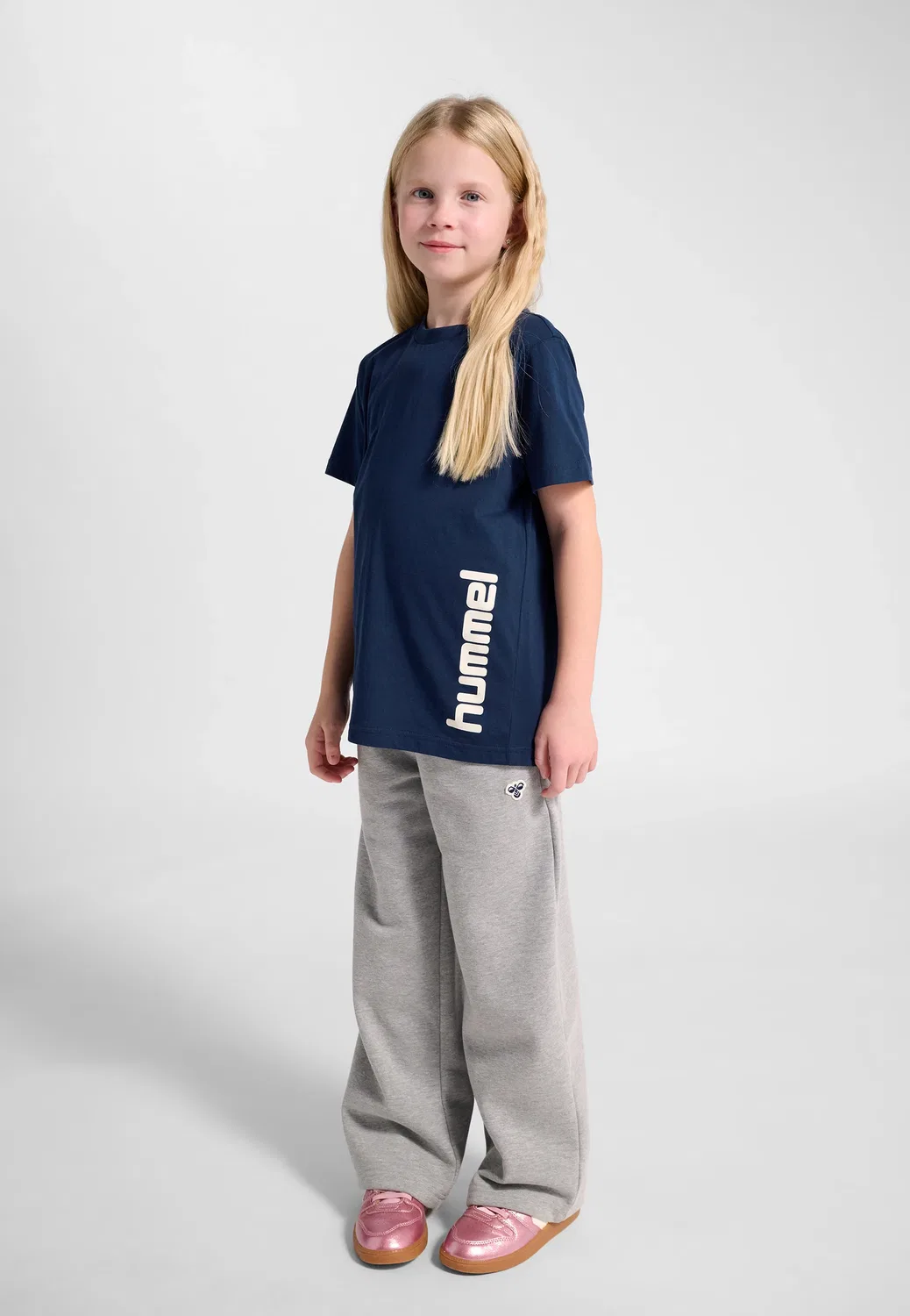 Футболка детская с принтом, Hummel, dress blues — фото 3