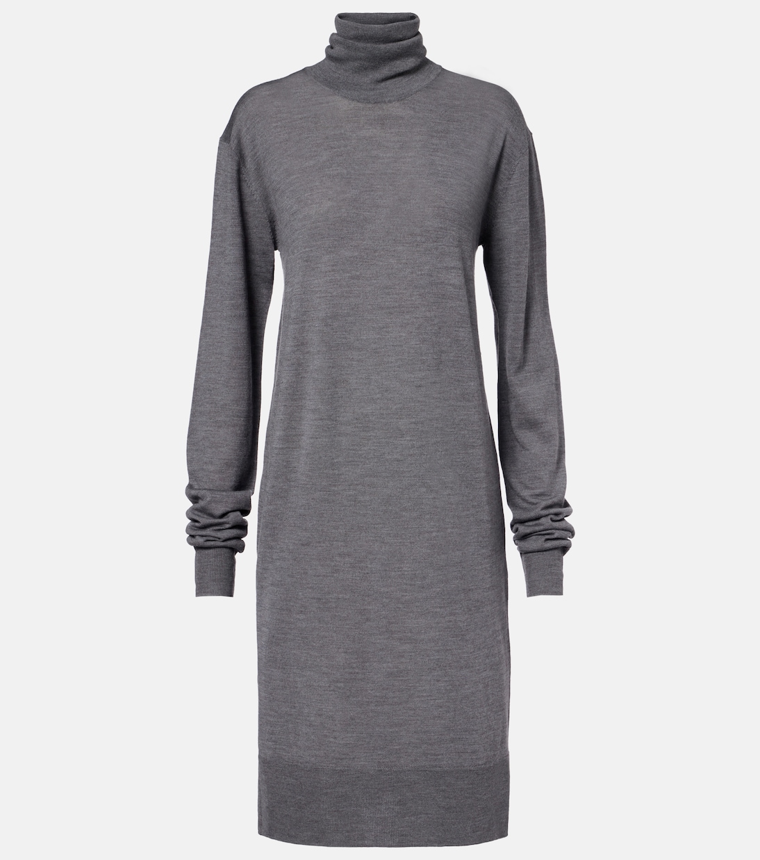 

Платье-свитер из шерсти и шелка Toteme, Mid Grey Melange