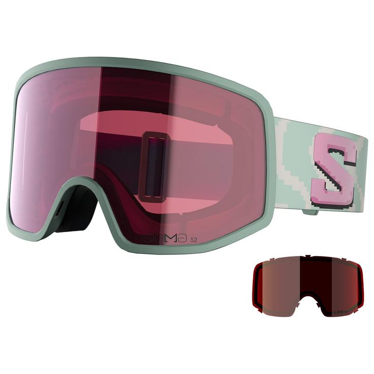 

Горнолыжные очки Sentry Pro S Iceberg Green QST Sigma Silver Pink + Sigma Gun Metal Salomon