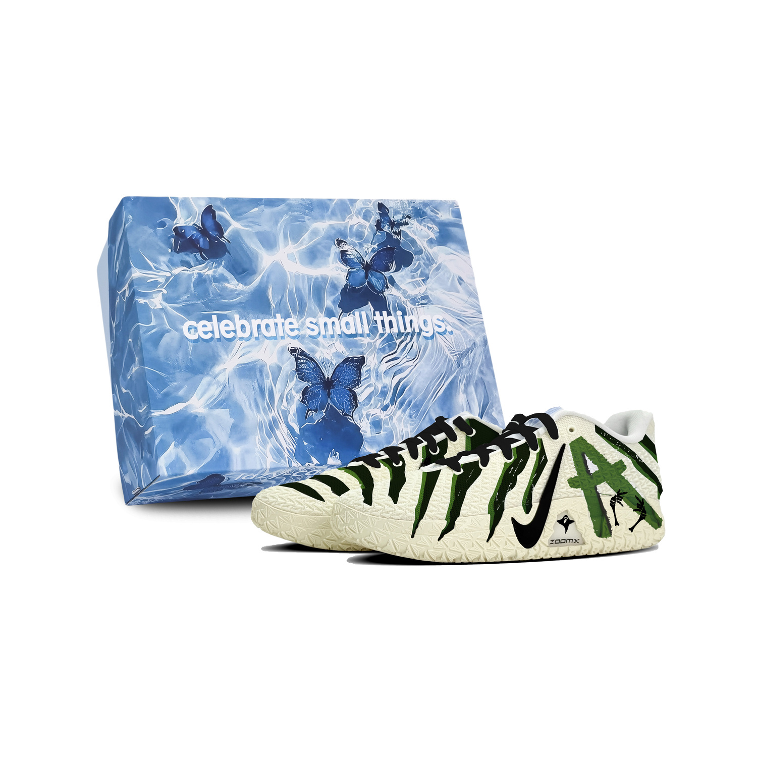 

Nike Баскетбольные кроссовки Ja Morant 3 Low top мужские градиент Orange Blue