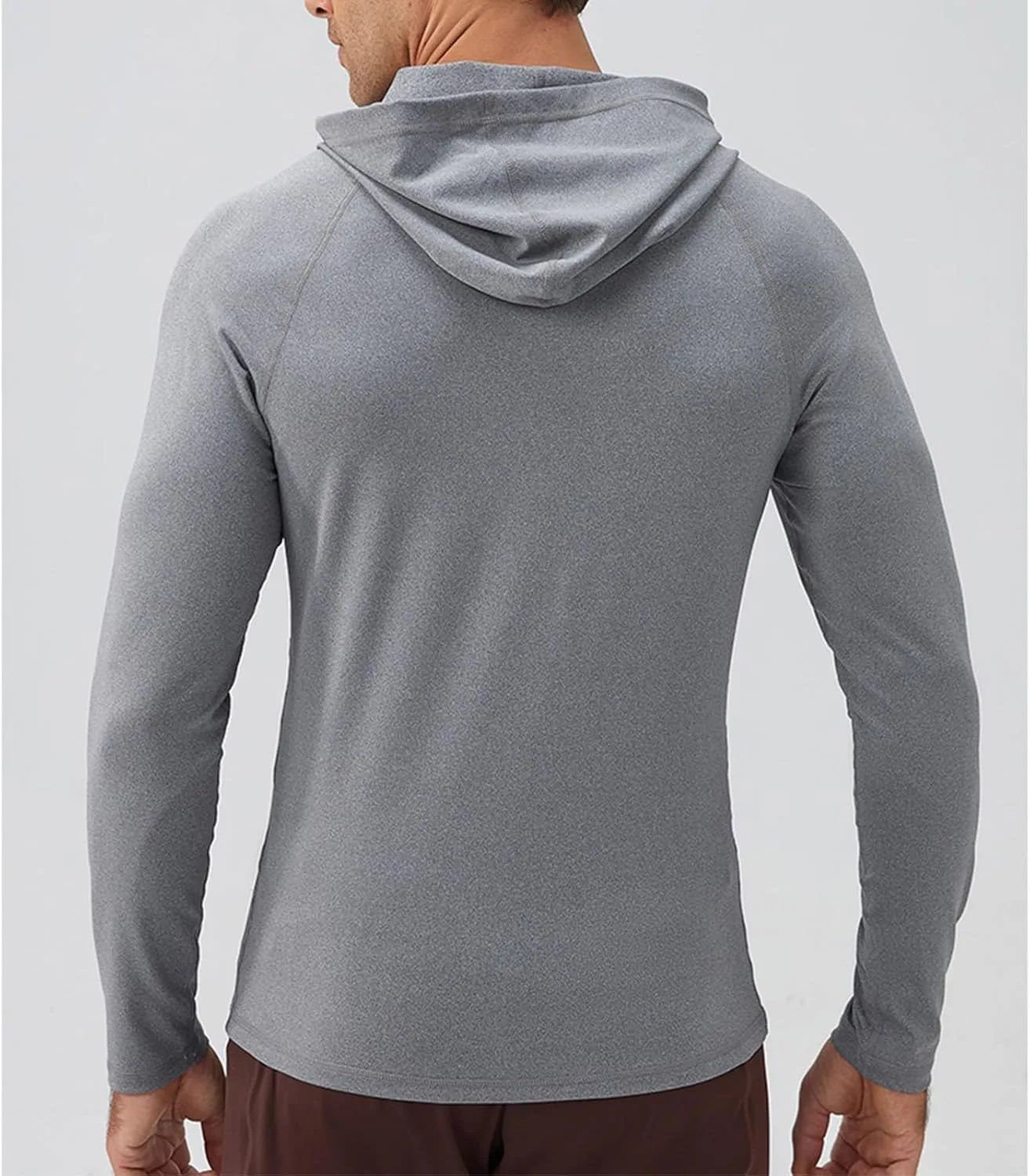Мужская толстовка с капюшоном и карманами, Casual, Long Sleeve, Quick Dry, Lightweight — фото 2
