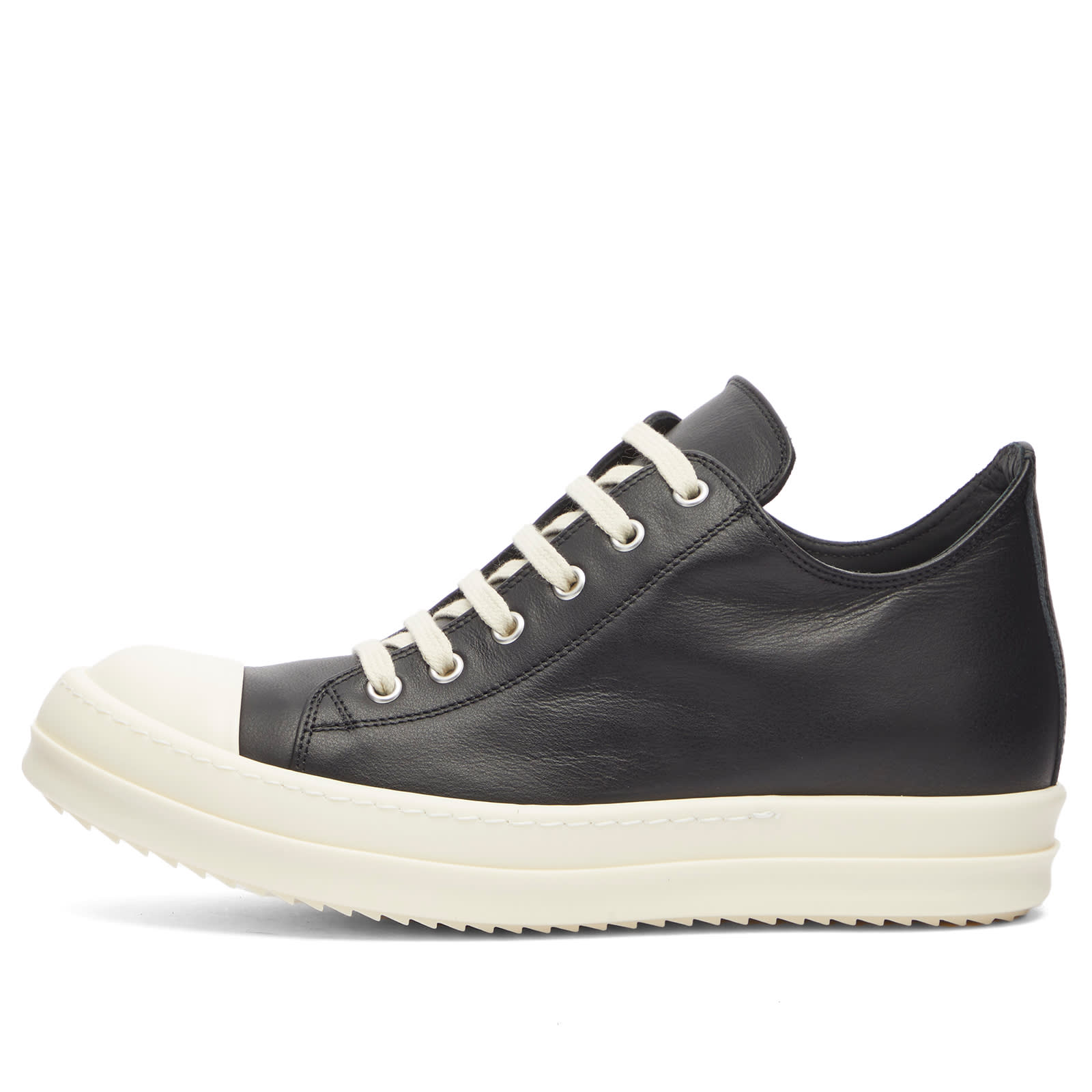 

Кроссовки Rick Owens Low Sneakers, цвет Black & Milk