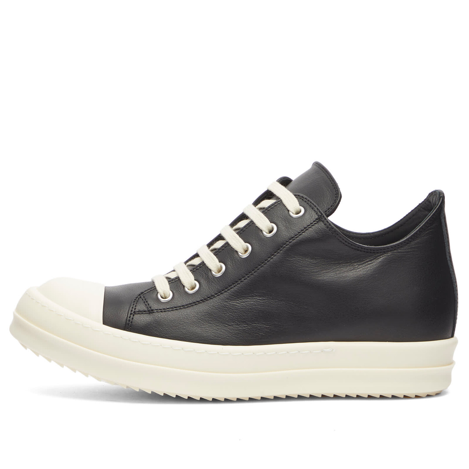 Кроссовки Rick Owens Low Sneakers, цвет Black & Milk