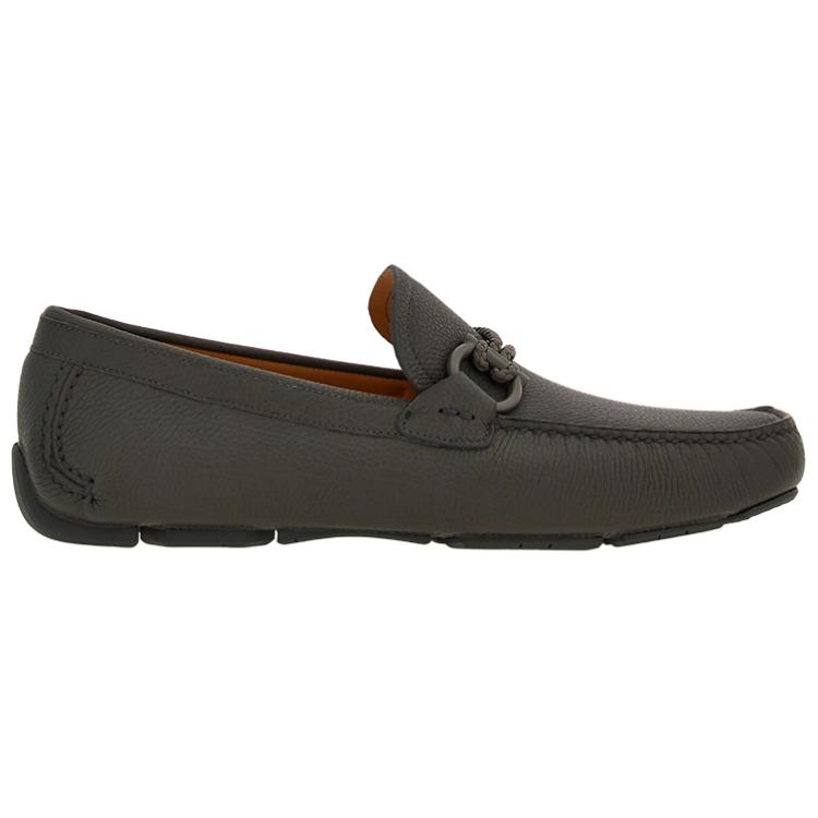 Ferragamo Феррагамо Драйв Лоферы из кожи с пряжкой Ганчини — фото 2