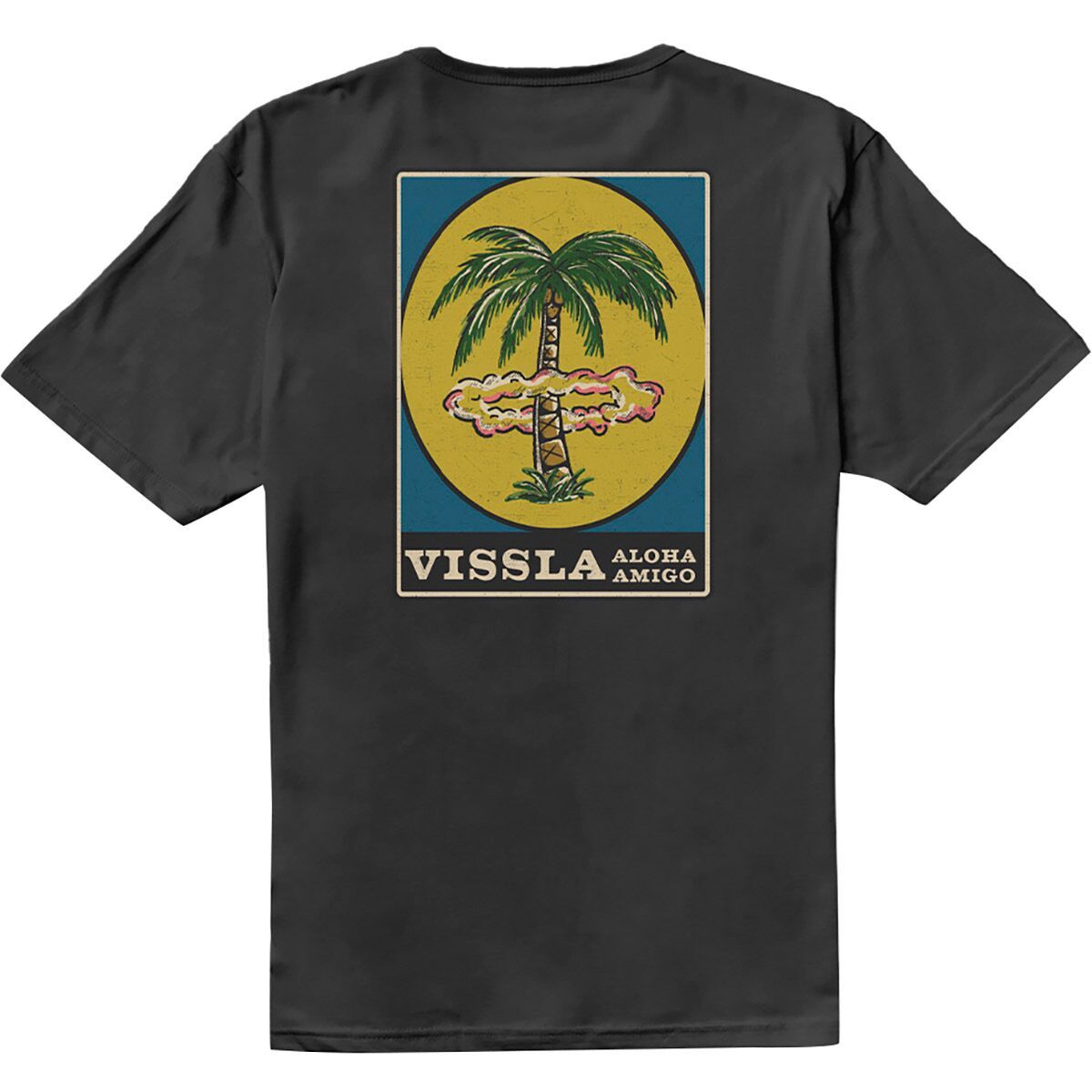

Органик футболка Atomic palms Vissla, цвет phantom