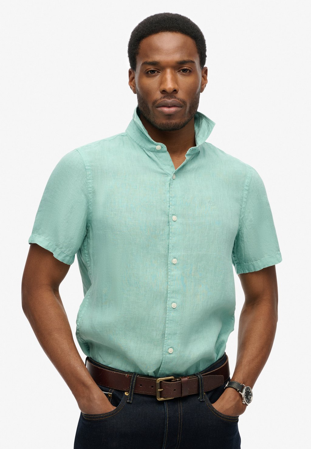 

Рубашка EMBROIDERED VACATION Superdry, зеленый