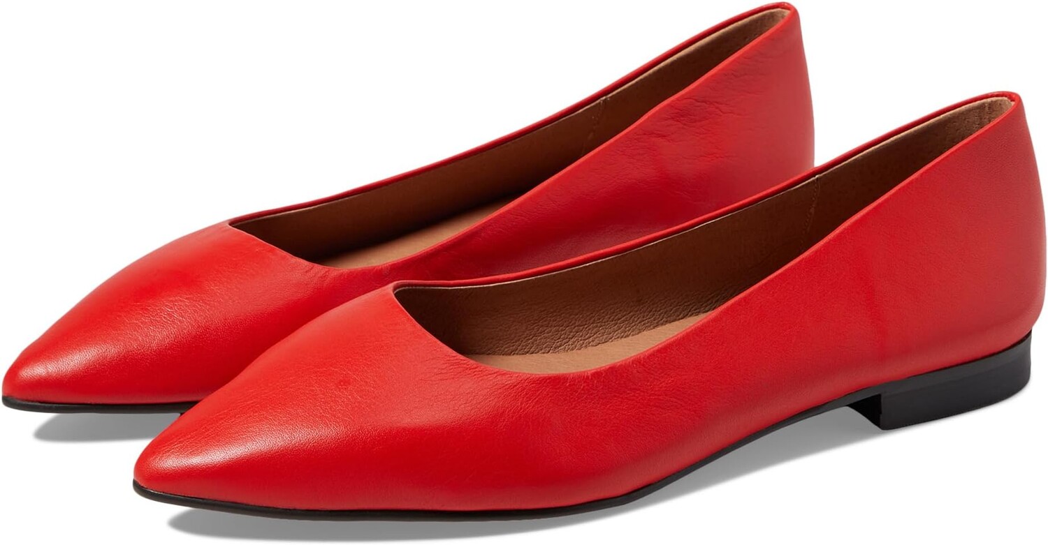 

Балетки Helga Pointy Toe Ballet Flat Madewell, цвет Wild Poppy