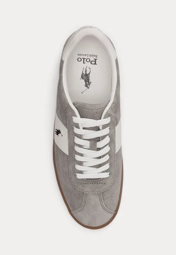 Кроссовки court vulc из замши Polo Ralph Lauren, Earth Grey/Deckwash White — фото 4
