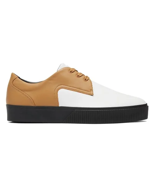 Кроссовки с кожаным верхом Tiger Pointy ONITSUKA TIGER YELLOW COLLECTION белые