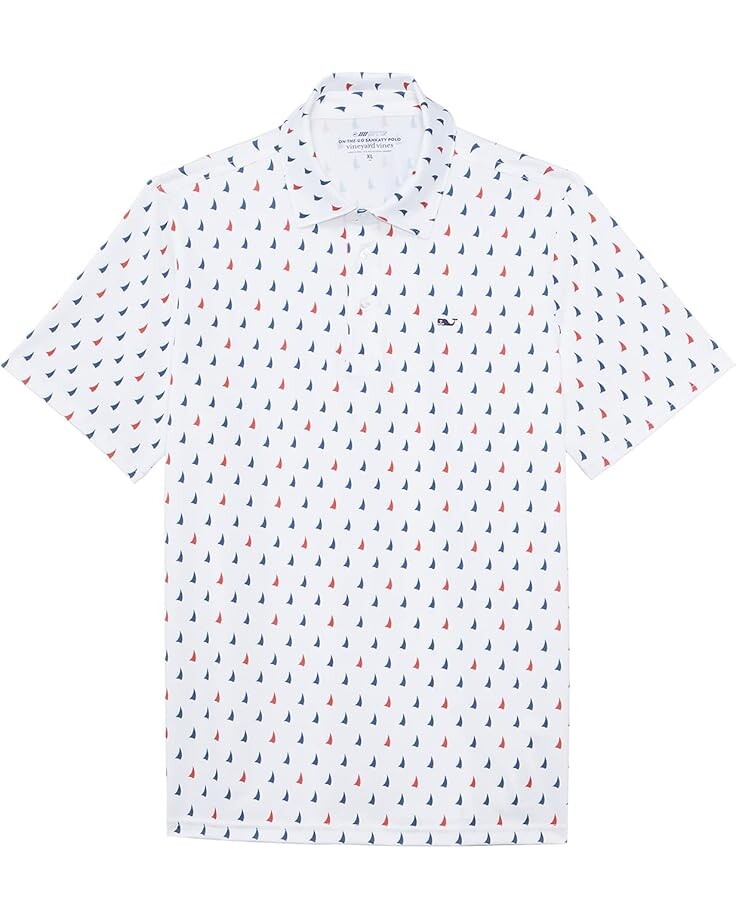 

Поло Vineyard Vines Kids Printed Sankaty Polo, цвет Graphic Sails