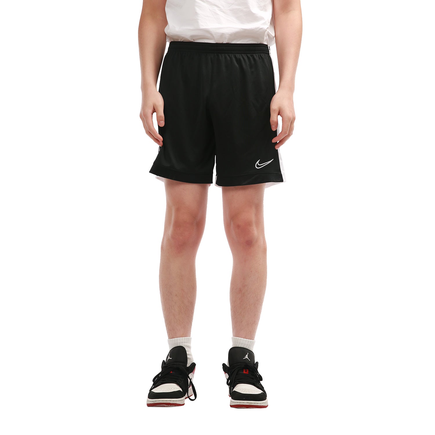 Шорты Men's Nike Stripe Logo Printing Elastic Waistband Casual Shorts Black DB8241-010 — фото 3