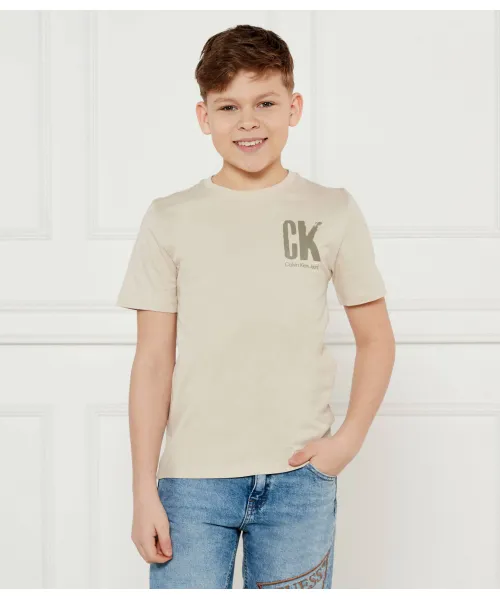 

Футболка Regular fit Calvin Klein Jeans, бежевый