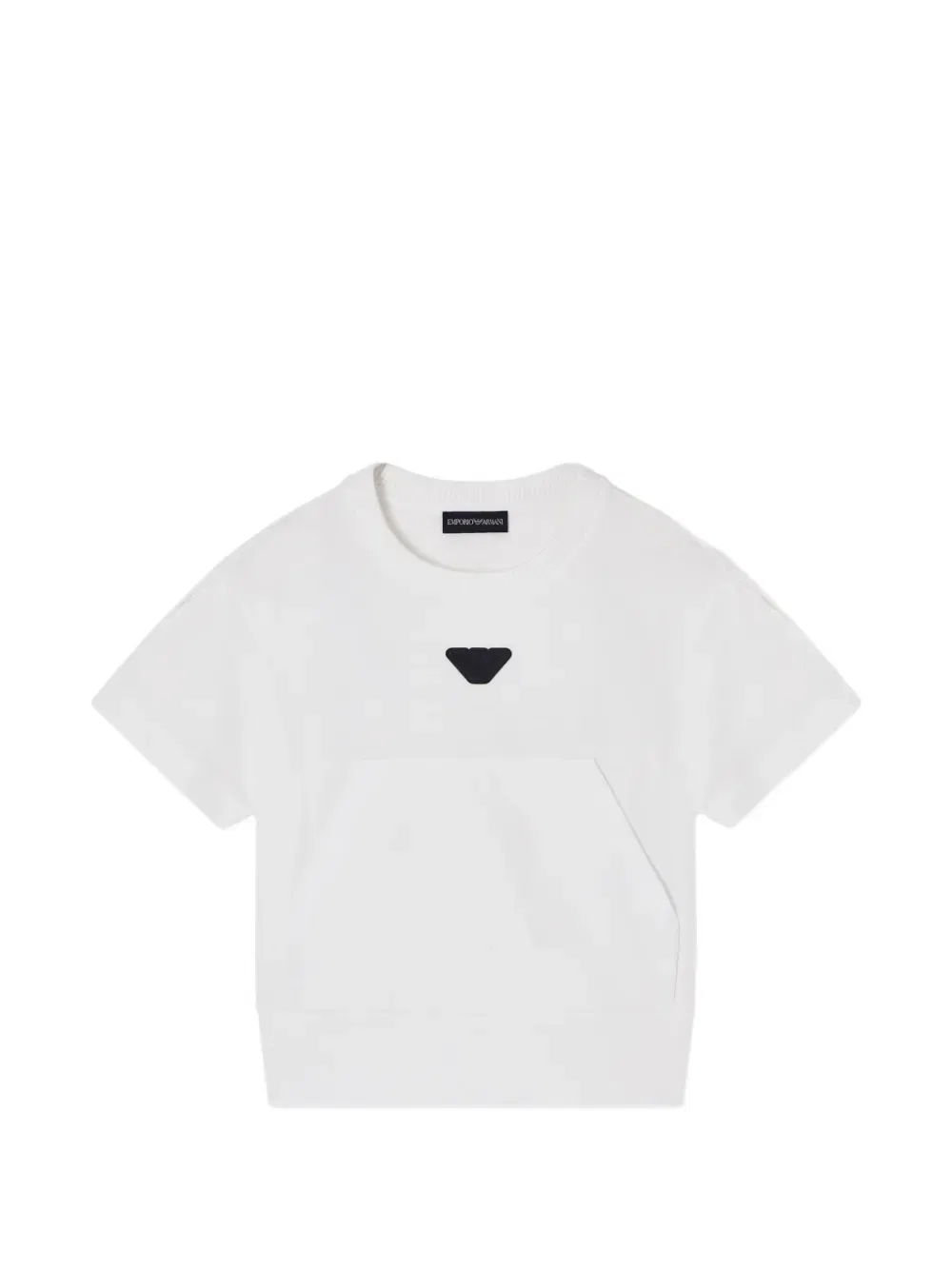 Футболка с карманом и логотипом Emporio Armani Kids, белый