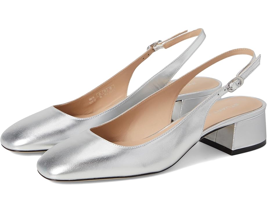 Туфли Stuart Weitzman Maeve Slingback 35, серебряный
